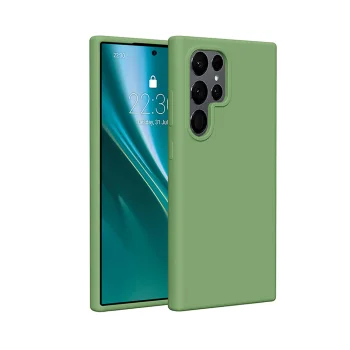 Etteri Silicone Case for Samsung Galaxy S25 Ultra, Light Green