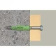 Fischer UX Green 10x60 R Universal Plug with Rim, 40 Pieces