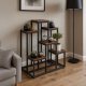 ModernHome Plant Stand with 6 Shelves Industrial Flower Pot Holder for Indoor Plants