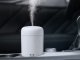 Mini Air Humidifier and Aroma Diffuser with USB and RGB Lighting, 300 ml, White