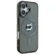 Karl Lagerfeld iPhone 16 Plus Case IML Metal Choupette Head MagSafe, Black