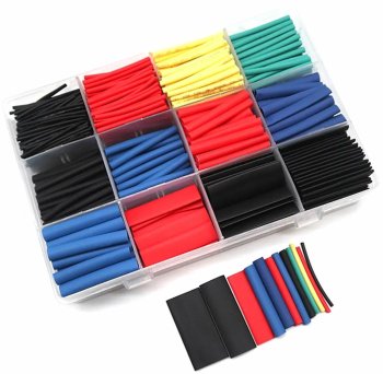 Heat Shrink Tubing Set, 800 pcs, 12 Types, 1–13 mm, Dual Wall