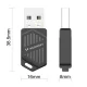 Wozinsky WAX-900 Dual-Band USB Wi-Fi 6 and Bluetooth 5.4 Adapter, Black