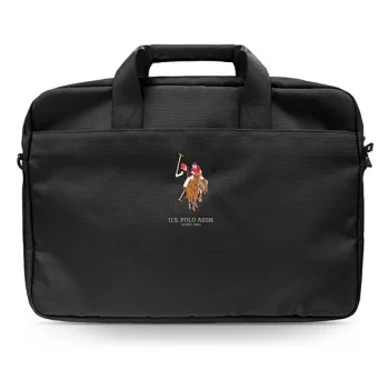 US Polo Assn Polo Embroidery laptop bag up to 16", black