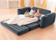 Intex 66552 2-in-1 Inflatable Sofa Bed Queen Size, Gray