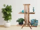 Three-Tier Wooden Plant Stand for Indoor Plants, Brown