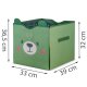 Nukido Nk-408 2-in-1 Toy Box and Play Mat, Green