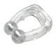 Magnetic anti-snoring nose clip transparent