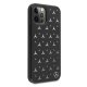 Mercedes iPhone 12 Pro Max Case Silver Stars Pattern, Black