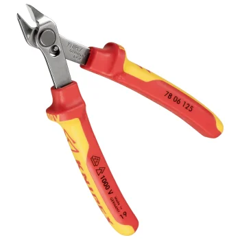 Elektronikos šoninio kirpimo replės Knipex VDE Electronic SuperKnips INOX 78 06 125, 125 mm