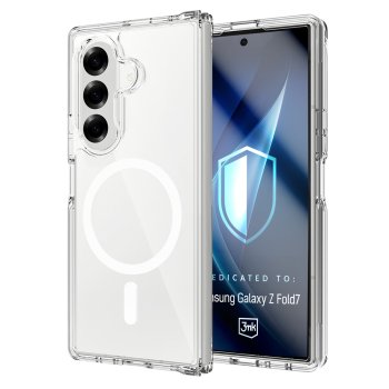 3mk Armor MagCase for Samsung Galaxy Z Fold 7 Transparent