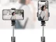 Selfie Stick with Tripod Telescopic Stand and Bluetooth RC, Black
