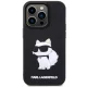 Karl Lagerfeld iPhone 14 Pro Max Case 3D Rubber Choupette, Black