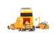 Transporter Truck with Launcher and 6 Metal Construction Vehicles