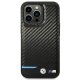 Apple iPhone 14 Pro Max 6,7\" BMW Leather Carbon Case Cover (BMHCP14X22NBCK), Black