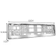 Xtrobb 22048 License Plate Frames, 2 pcs, Silver