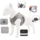 Pressure-Free Harness with Leash for Cats and Small Dogs, Size M, Grey