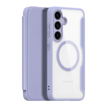 Samsung Galaxy S24+ Plus (SM-S926) Dux Ducis Skin X Magnetic Book Case Cover, Purple