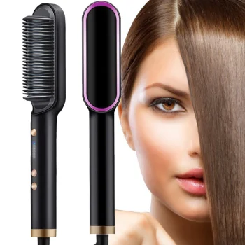 Hair Straightener Brush 35W, 5 Temperature Levels