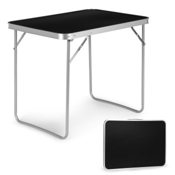 Folding Camping Table MultiGarden GMFC-FY8060, 80x60 cm, Black