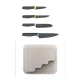 Joseph Joseph DoorStore 4-piece Opal Kitchen Knife Set with Hanger