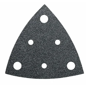 Fein Perforated Triangle Sanding Sheets 80 mm, Grit 60, 5 Pack