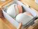 Multi-Purpose Storage Organizer Bin with Handles 18x25 cm, White