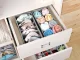 Underwear and Socks Drawer Organizer Set, 4 pcs, Grey