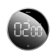 Baseus Heyo Portable Rotation Countdown Timer Cloack Time with Alarm for Home Sport Kitchen, Black