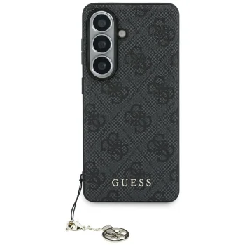 Guess 4G Classic Logo Charm MagSafe Case for Samsung Galaxy S26 - Black