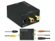 Optical Toslink SPDIF to 2x Cinch RCA Converter