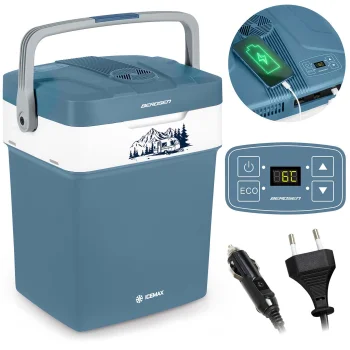 Berdsen Icemax 3828 29L Car Refrigerator with ECO Mode, Blue