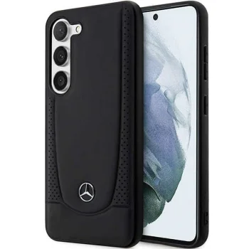 Mercedes Leather Urban Case for Samsung Galaxy S23 - Black