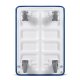 Humberg HM-506 Folding Platform Cart, White/Blue