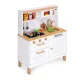 Ecotoys 7275 Large Wooden Play Kitchen with Sound and LED, 7 Accessories