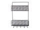 Metal organizer hanging shelf kitchen for bathroom hanger