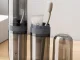 Travel Case for Toothbrush and Toothpaste, Grey