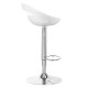 Swivel Adjustable Height Bar Counter Stool Chair QS-B01, White