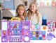 Girls Cosmetic Set Kids Makeup Kit in a Trunk