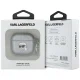 Karl Lagerfeld Monogram Karl Head Case for Apple AirPods 4 - Silver