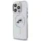 Karl Lagerfeld iPhone 14 Pro Max Case IML Metal Karl & Choupette MagSafe, White
