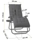 Sofotel ChillWell folding garden lounger with cushion