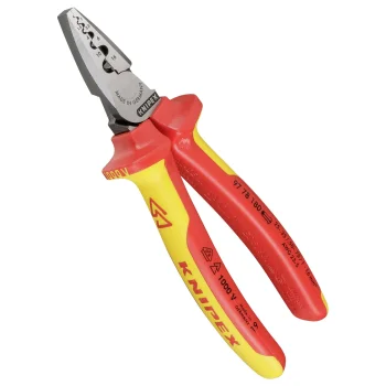 KNIPEX 97 78 180 Crimping Pliers for Ferrules, 180 mm