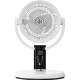Cordless Rechargeable 3-in-1 Fan with Remote, White/Black