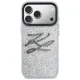 Karl Lagerfeld IML Glitter KL Diamond Logo Phone Case Cover iPhone 17 Pro - silver
