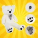 Giant Plush Teddy Bear Kruzzel 180cm 25925, Cream