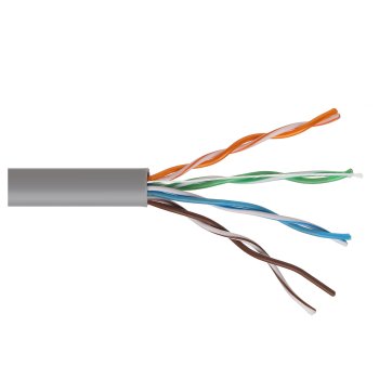 Maclean MCTV-579 UTP Cat 5e Network Cable, CCA, 100m, Grey