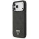 Guess iPhone 17 Pro Max Case Leather 4G Triangle Strass MagSafe, Black