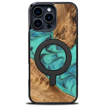 Bewood Unique Case for iPhone 16 Pro Max - Turquoise with MagSafe