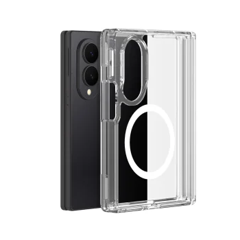 Dėklas Dux Ducis Clin Mag skirtas Samsung Galaxy Z Fold 8 Wide su MagSafe, skaidrus